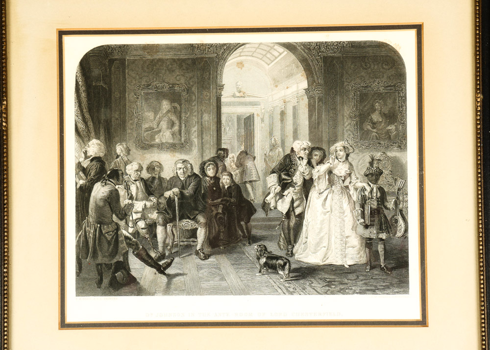 Pair of Antique Wood Engravings