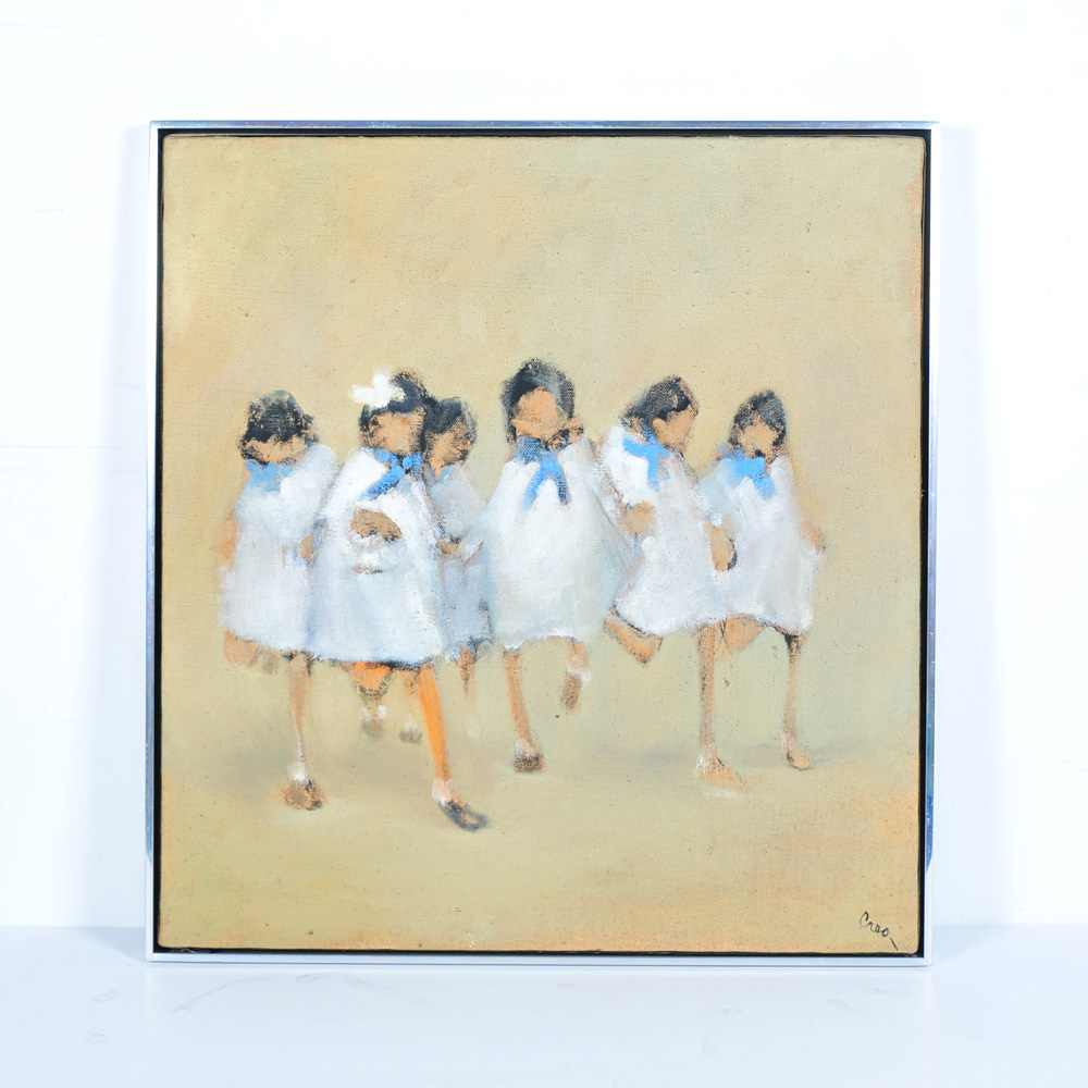 Signed Leonard Creo Original Oil Painting