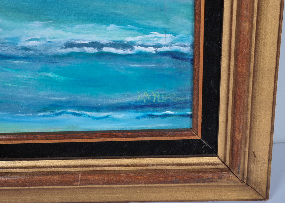 Framed Original LaRue Oil on Canvas