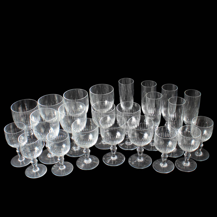 Collection of Crystal Baccarat Glassware