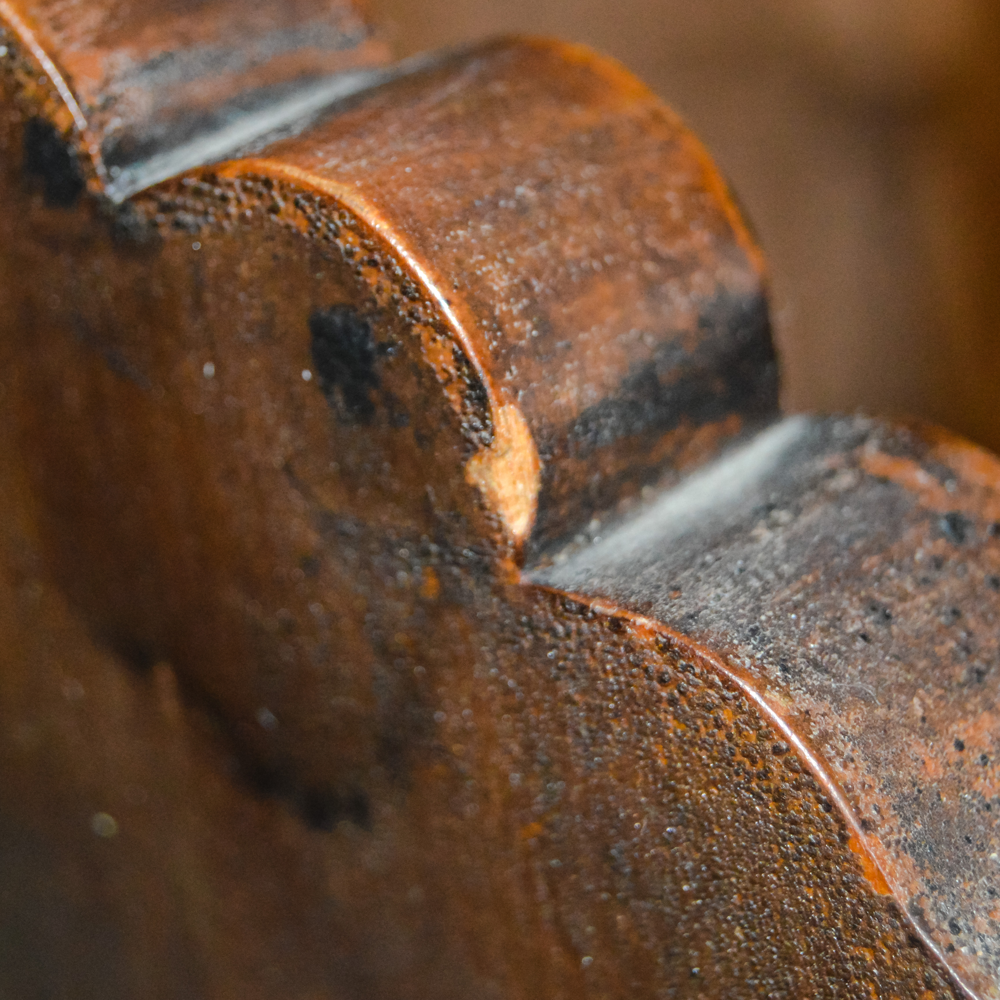 Antique Eastlake Settee in Cream and Blue Stripes