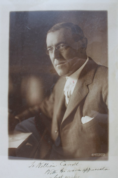 Woodrow Wilson Signed Photograph with Letter from Edith Wilson