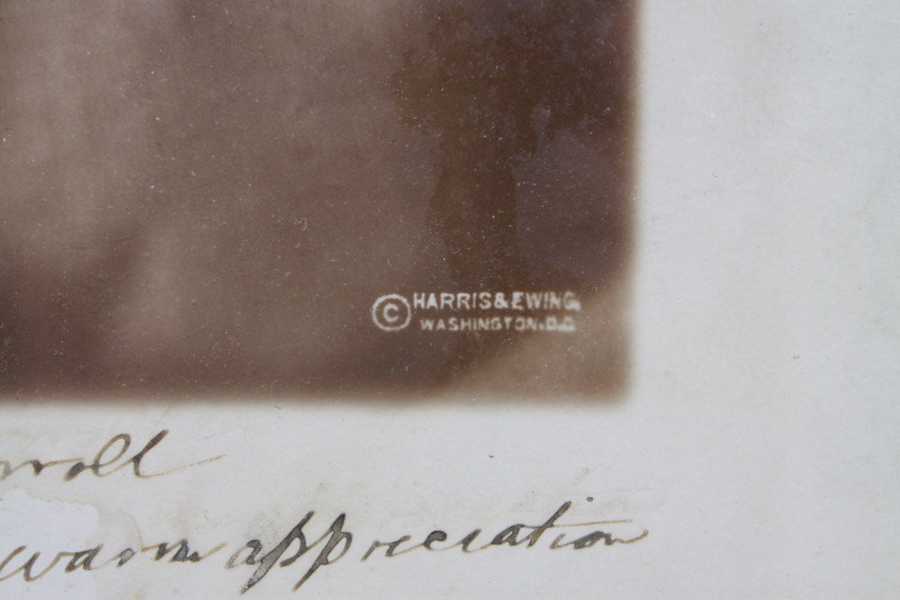 Woodrow Wilson Signed Photograph with Letter from Edith Wilson