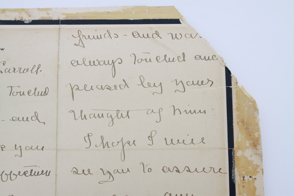 Woodrow Wilson Signed Photograph with Letter from Edith Wilson