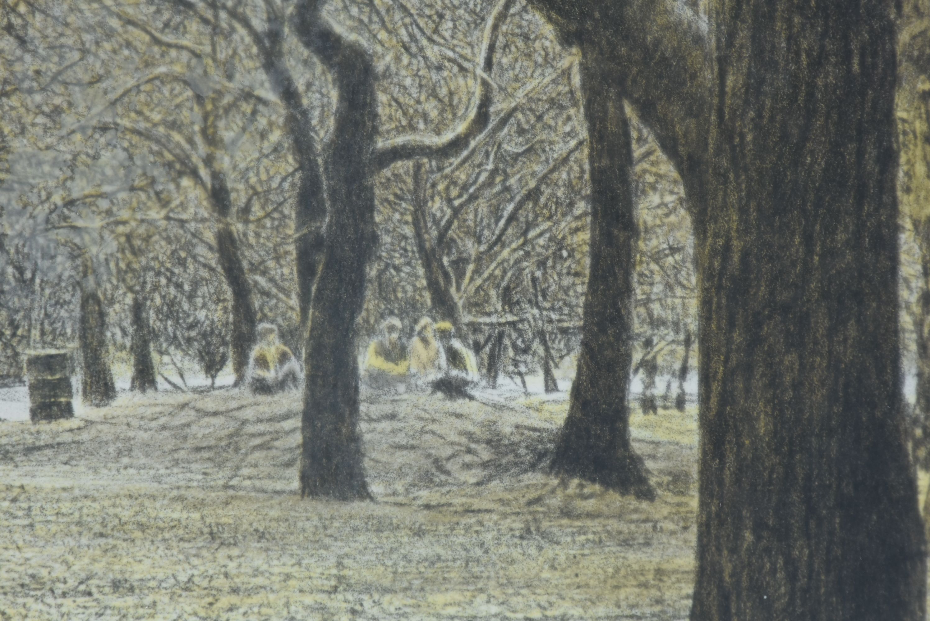 Harold Altman Offset Lithograph "Central Park South"