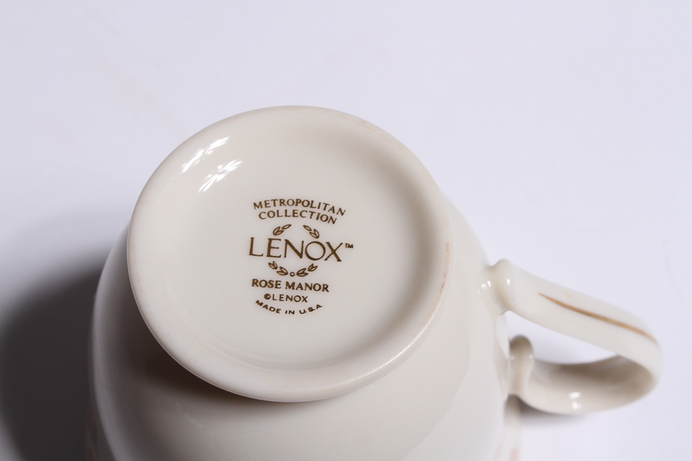 Lenox 'Rose Manor' Pink China Set