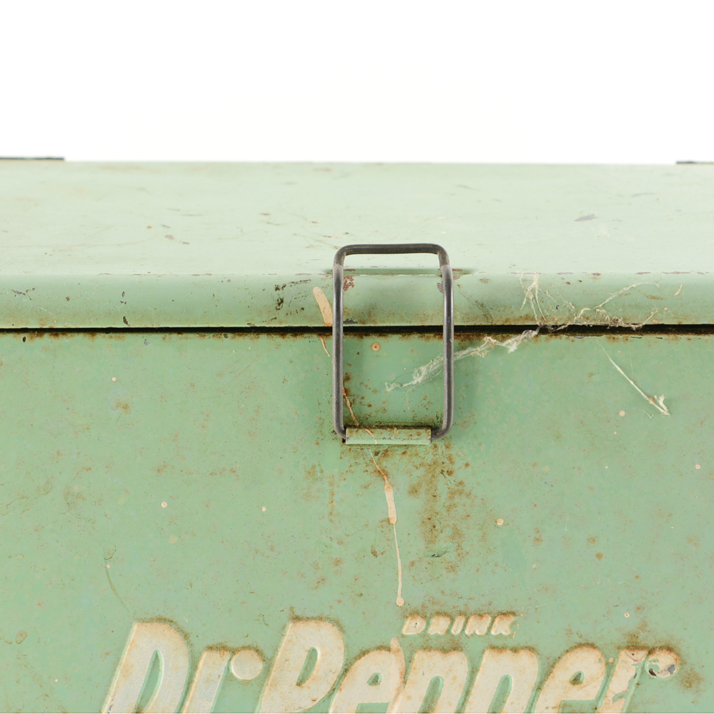Vintage Dr. Pepper Portable Metal Cooler