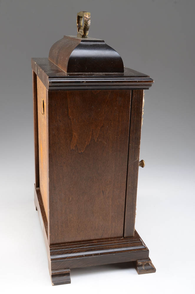 Hamilton Walnut Wood Westminster Chime Mantel Clock