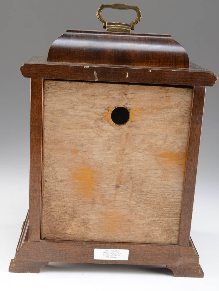 Hamilton Walnut Wood Westminster Chime Mantel Clock