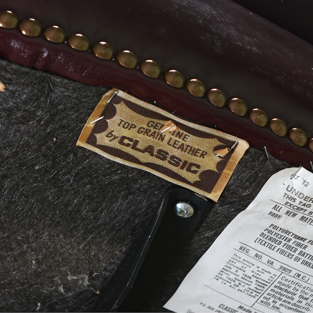 Burgundy Leather Executive Office Chair