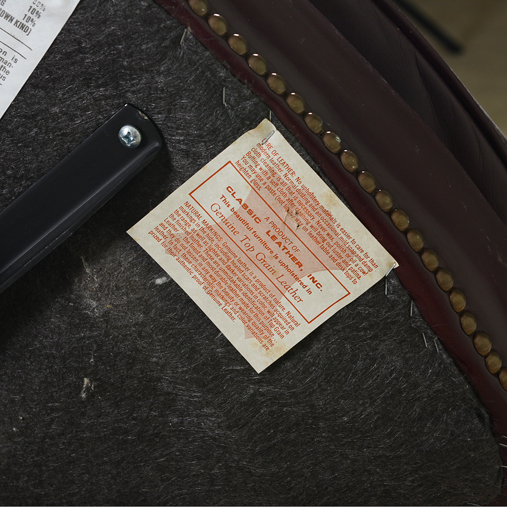 Burgundy Leather Executive Office Chair