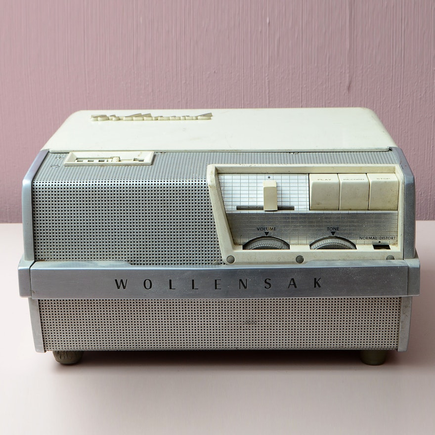 Wollensak Reel-to-Reel Magnetic Tape Recorder and Tapes