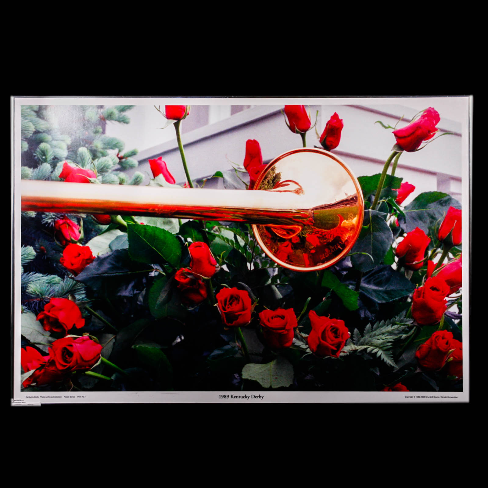Framed Laminate 1989 Kentucky Derby Horn and Roses Photographic Poster