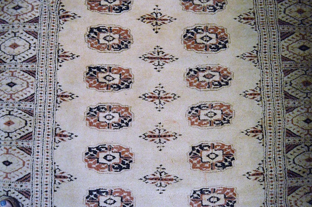 Hand-Knotted Wool Bokhara Rug