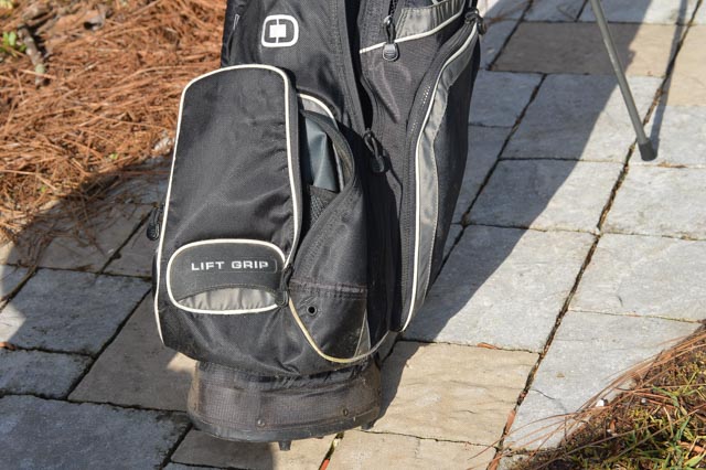 Ogio "Vaporlite" Golf Bag Stand with Assorted Vintage and Modern Clubs