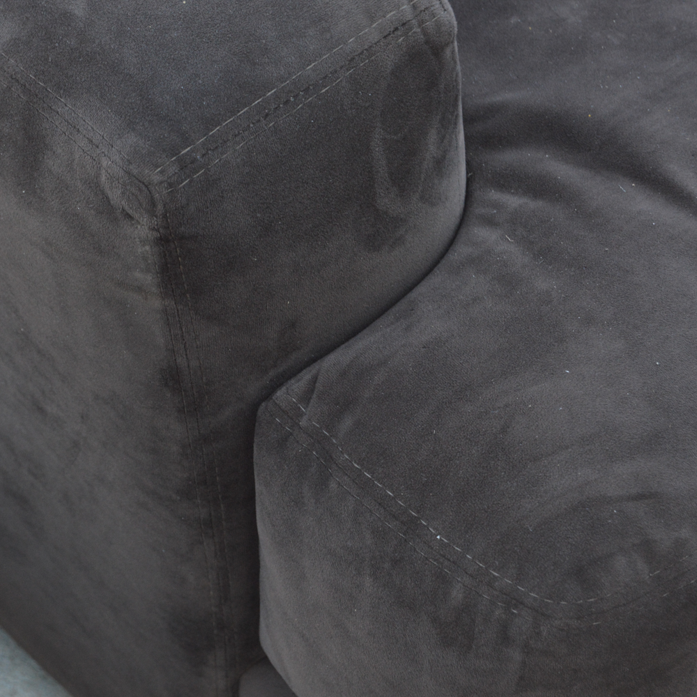 Modern Micro Fiber Club Chair in Brown