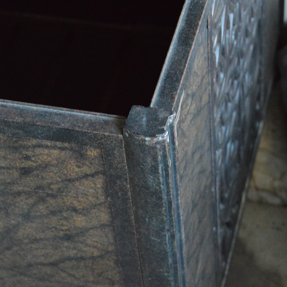 Large Outdoor Painted Metal Chest