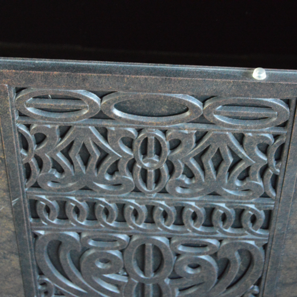 Large Outdoor Painted Metal Chest