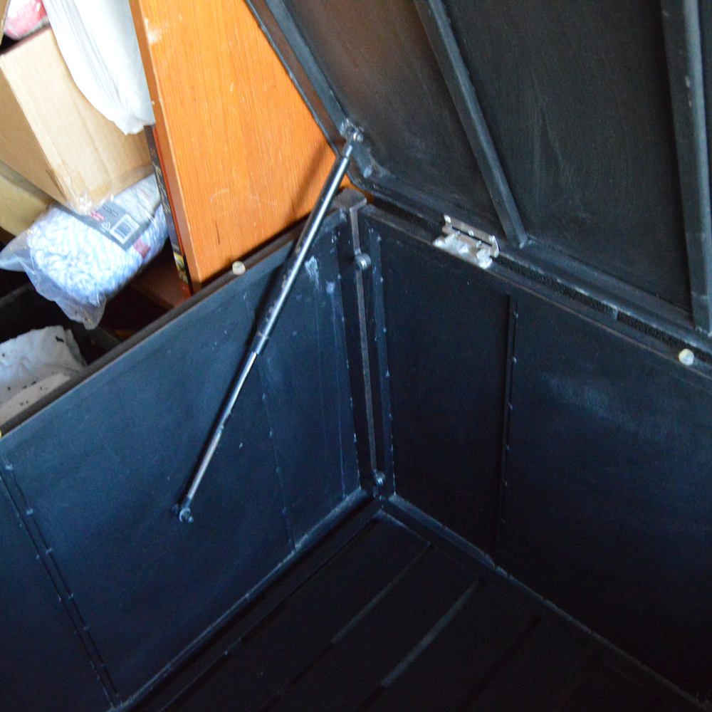 Large Outdoor Painted Metal Chest