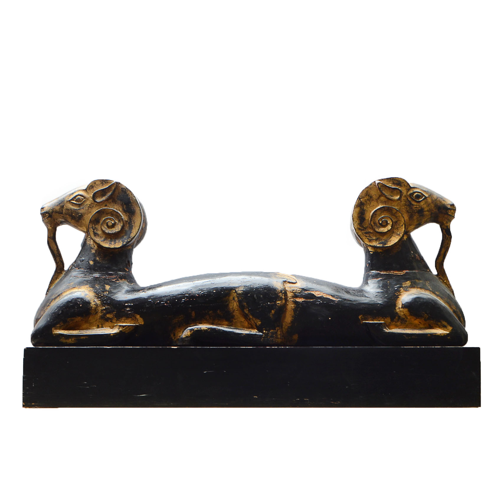 Rare Egyptian Amun-Ra Two-Headed Ram Sculpture