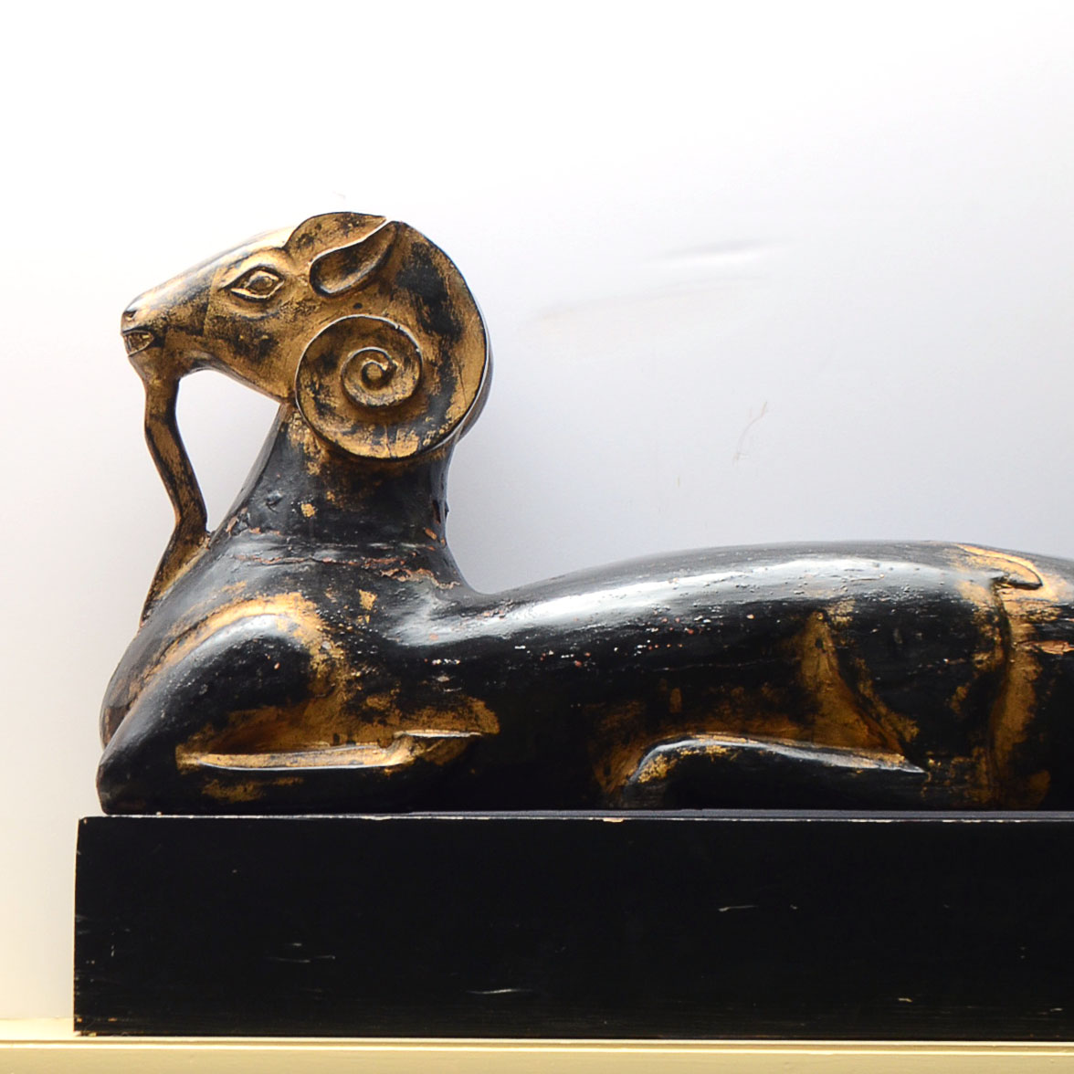 Rare Egyptian Amun-Ra Two-Headed Ram Sculpture