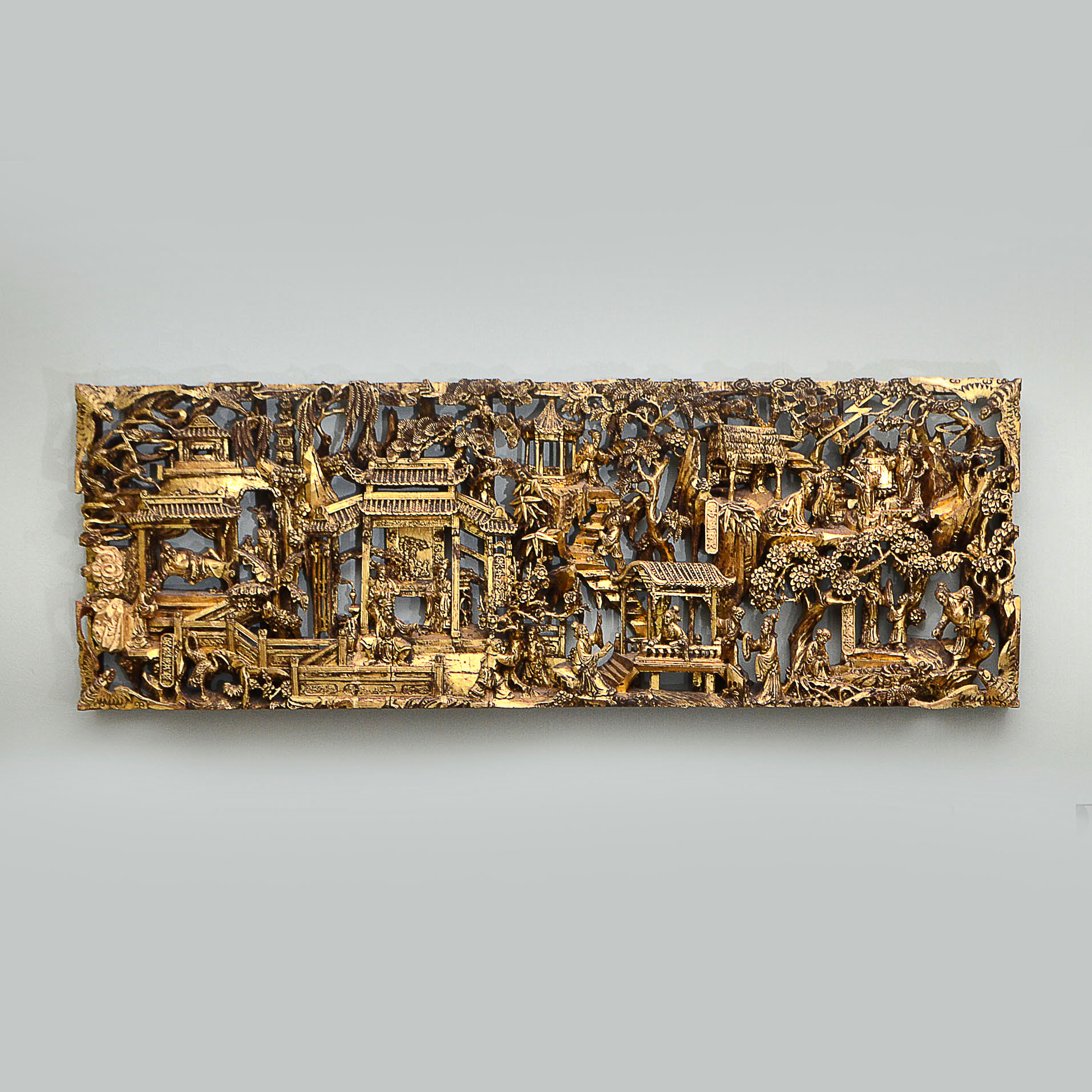 c.1880 Chinese Gilt Wood Sculpture