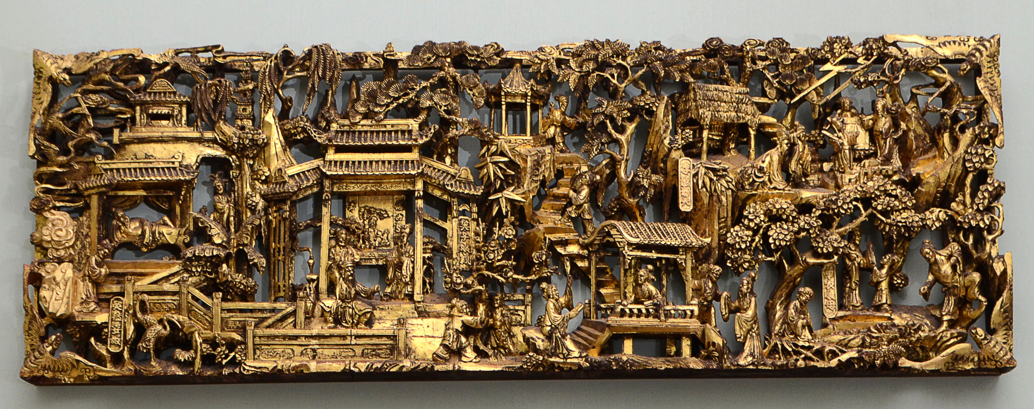 c.1880 Chinese Gilt Wood Sculpture