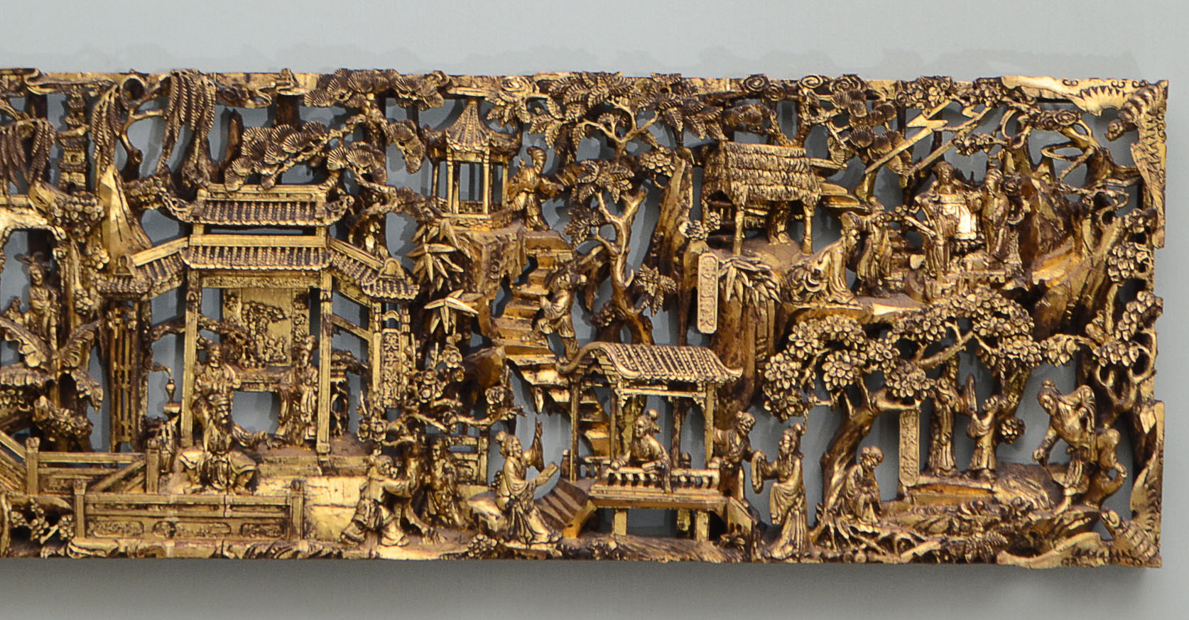 c.1880 Chinese Gilt Wood Sculpture