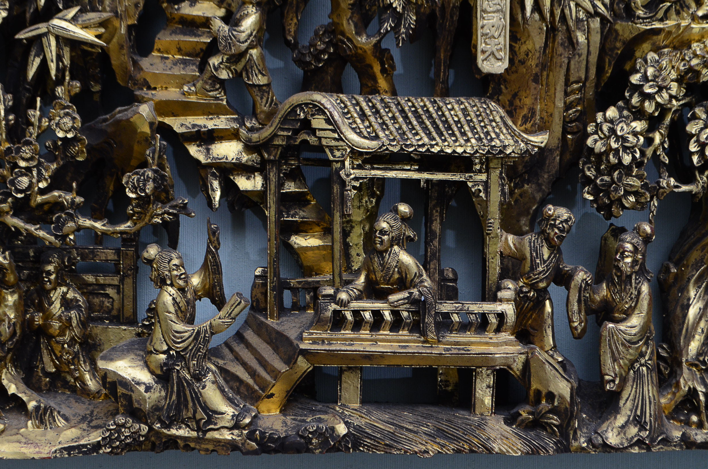 c.1880 Chinese Gilt Wood Sculpture