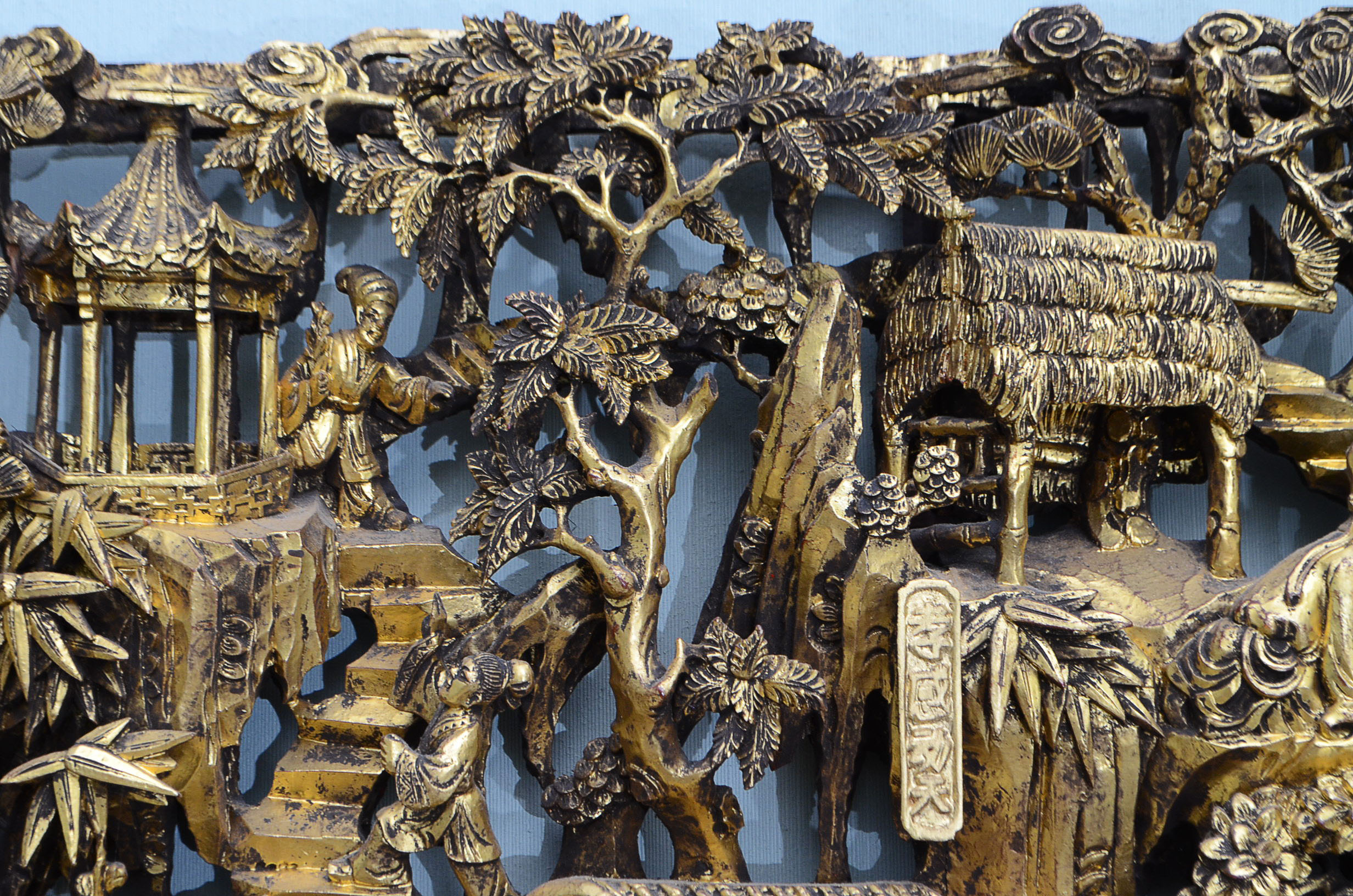 c.1880 Chinese Gilt Wood Sculpture