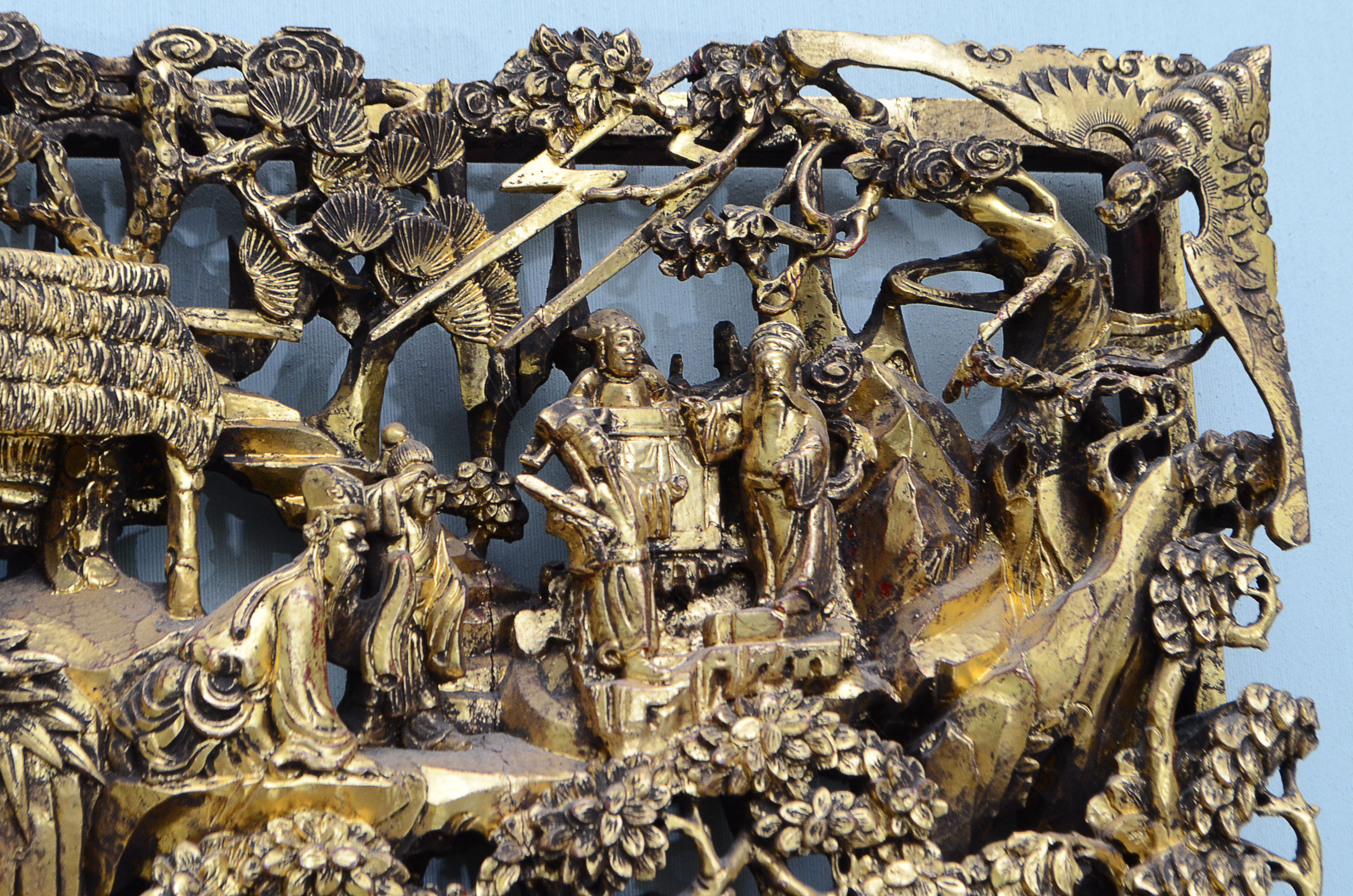 c.1880 Chinese Gilt Wood Sculpture