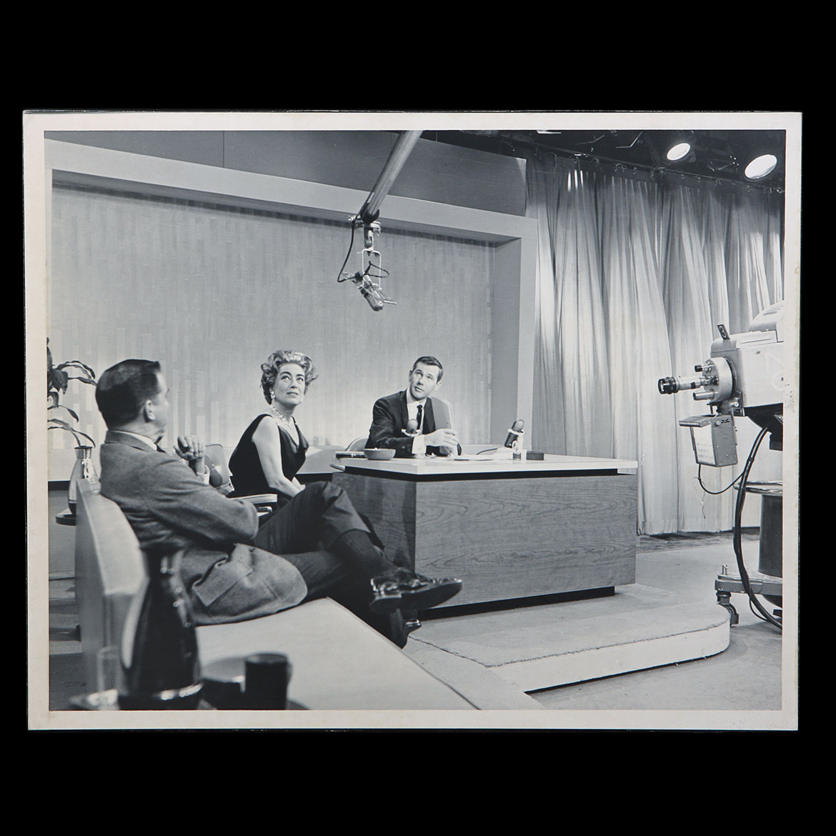 Silver Gelatin Print of First "The Tonight Show" Taping with Joan Crawford