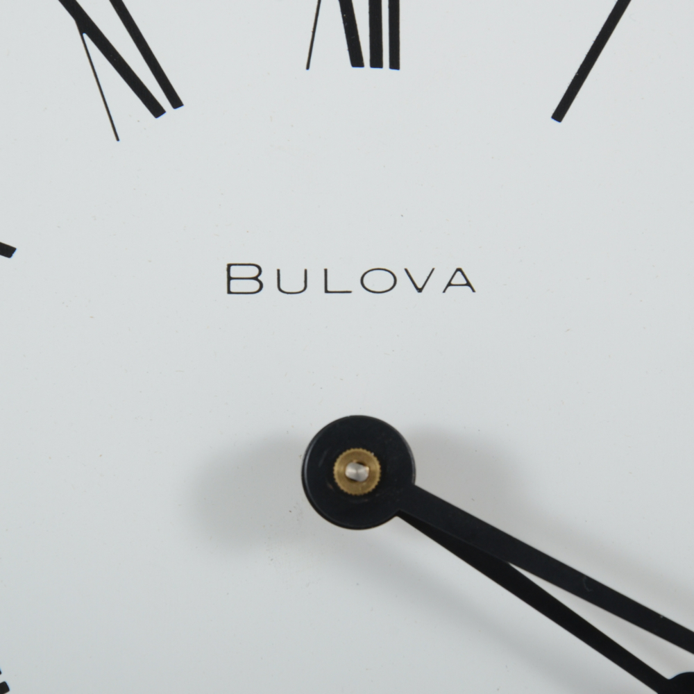 Bulova Battery Operated Walnut Wall Clock