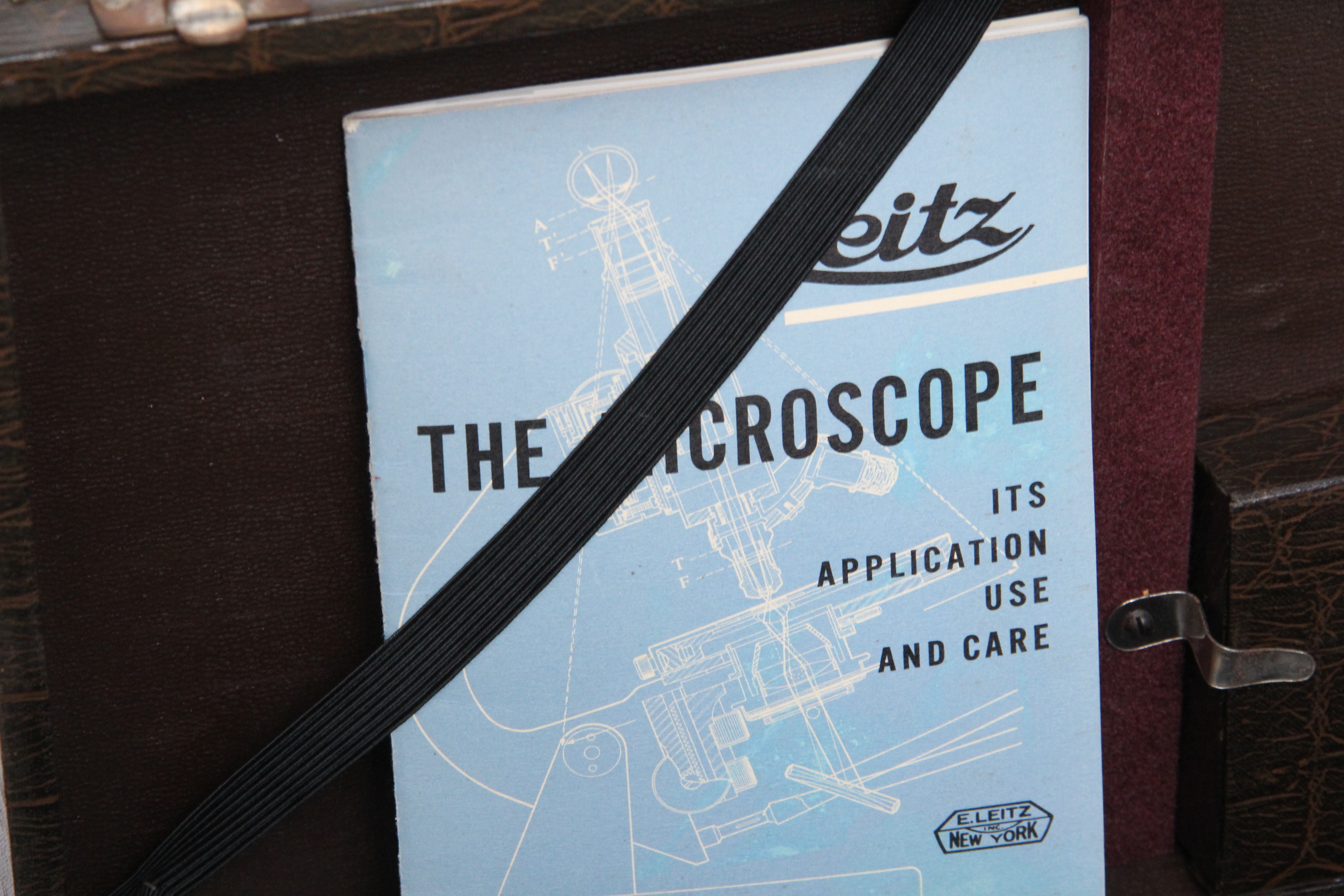 Vintage Ernst Leitz Wetzlar Microscope with Case