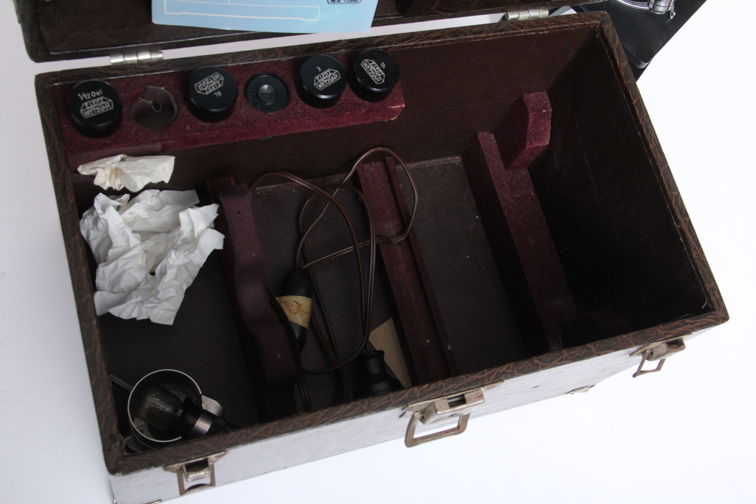 Vintage Ernst Leitz Wetzlar Microscope with Case