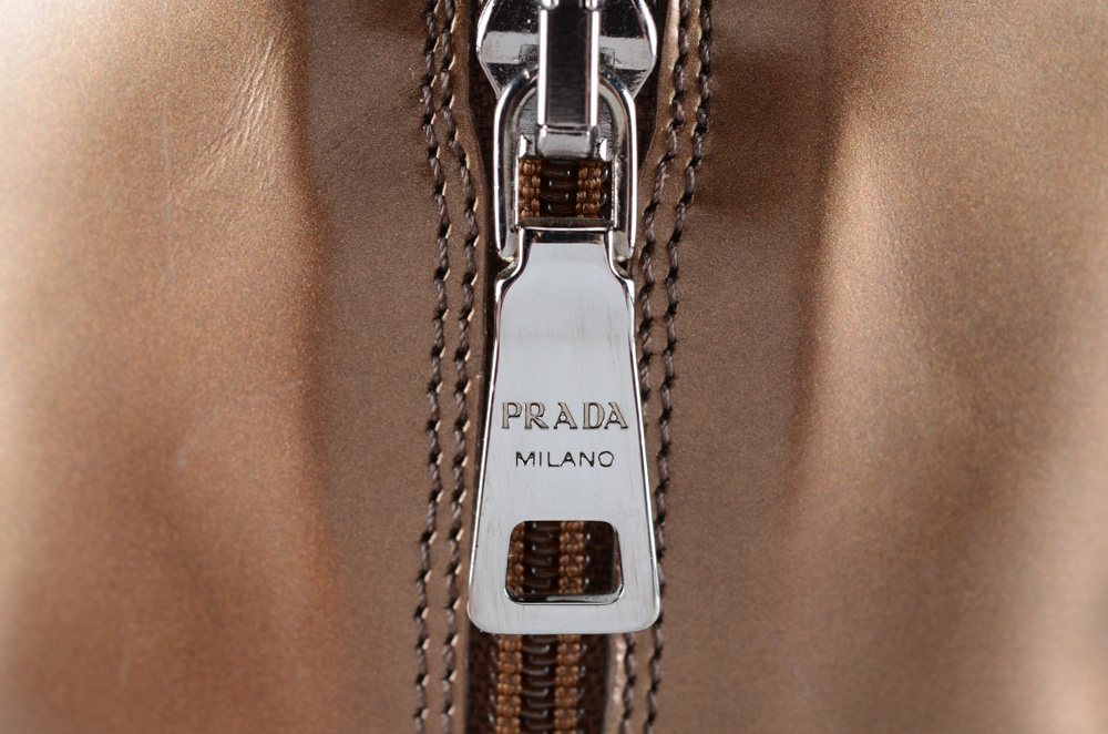 Women's Prada Milano Designer Boots in Bronze, Size 36