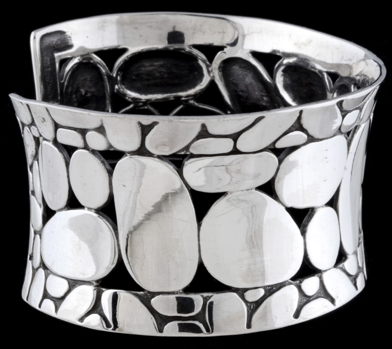 John Hardy Kali Sterling Silver Openwork Wide Cuff