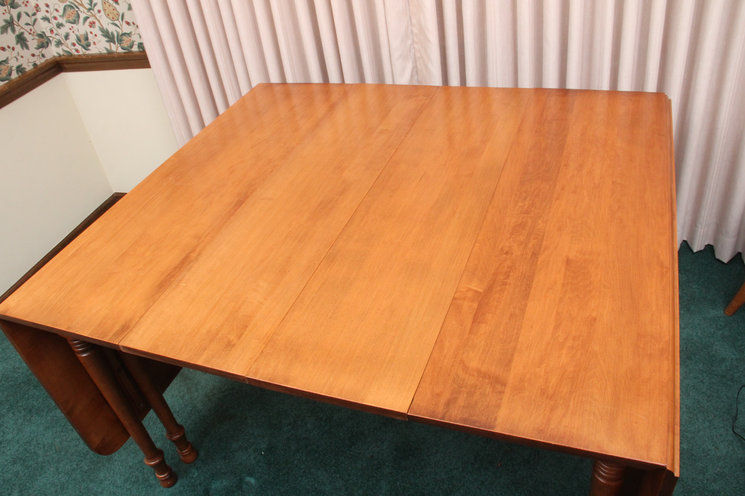 Vintage Tell City Chair Company Maple Drop Leaf Dining Table