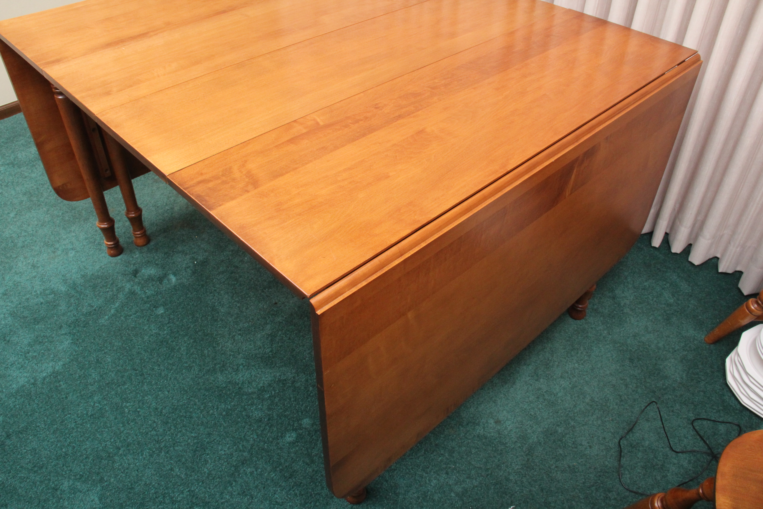 Vintage Tell City Chair Company Maple Drop Leaf Dining Table