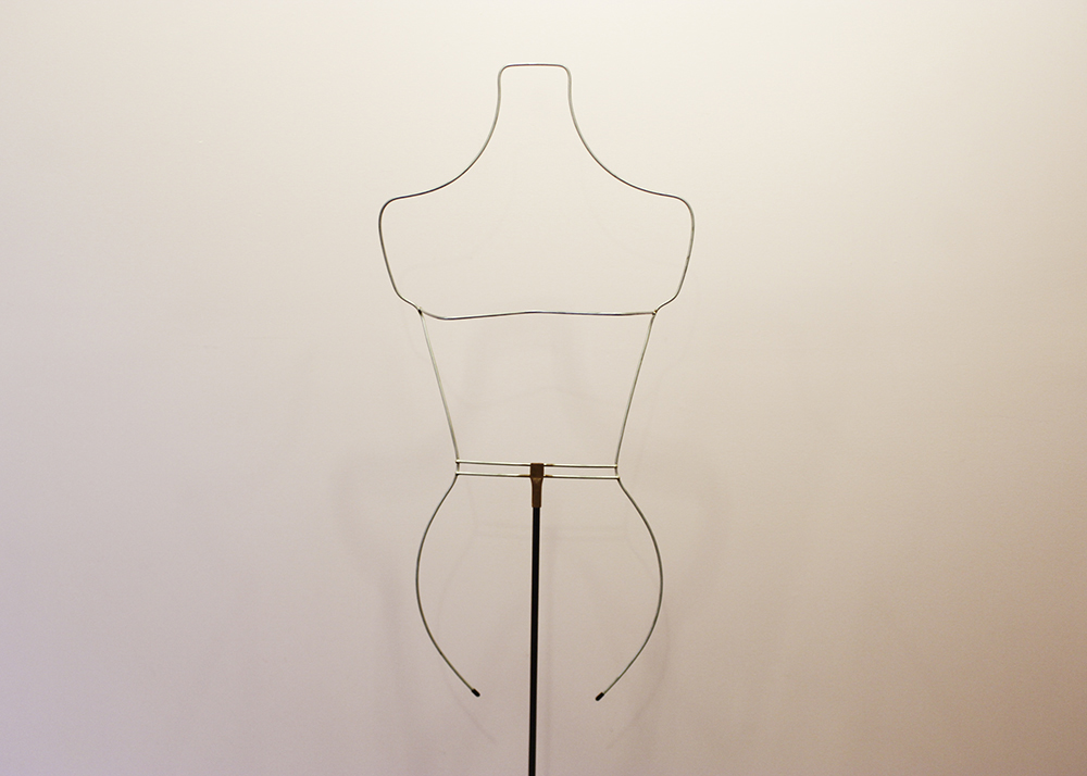 Modern Sculptural Wire Female Manikin