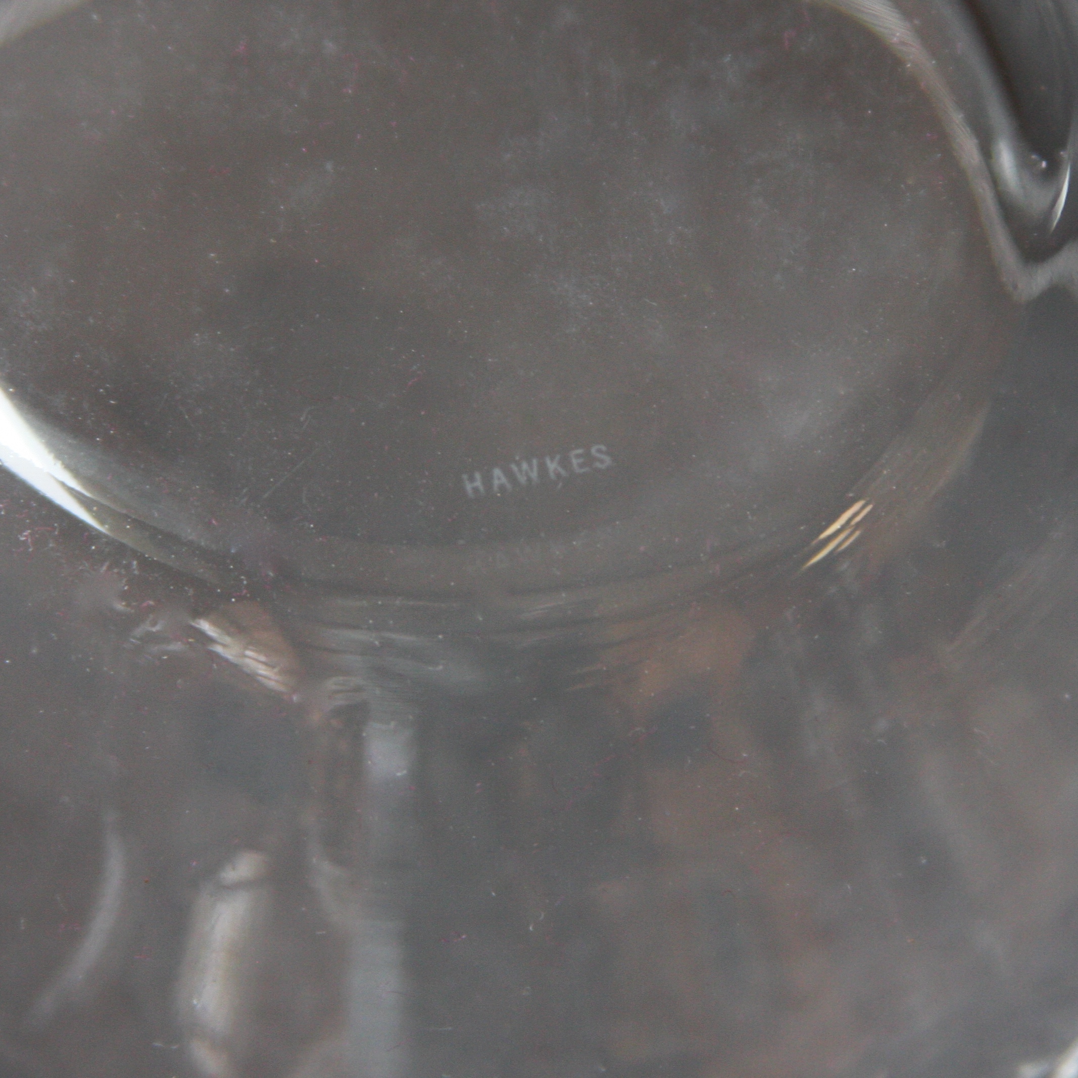 Large Set of Vintage Hawkes "Marcella" Crystal Stemware with Matching Bowls and Glass Plates