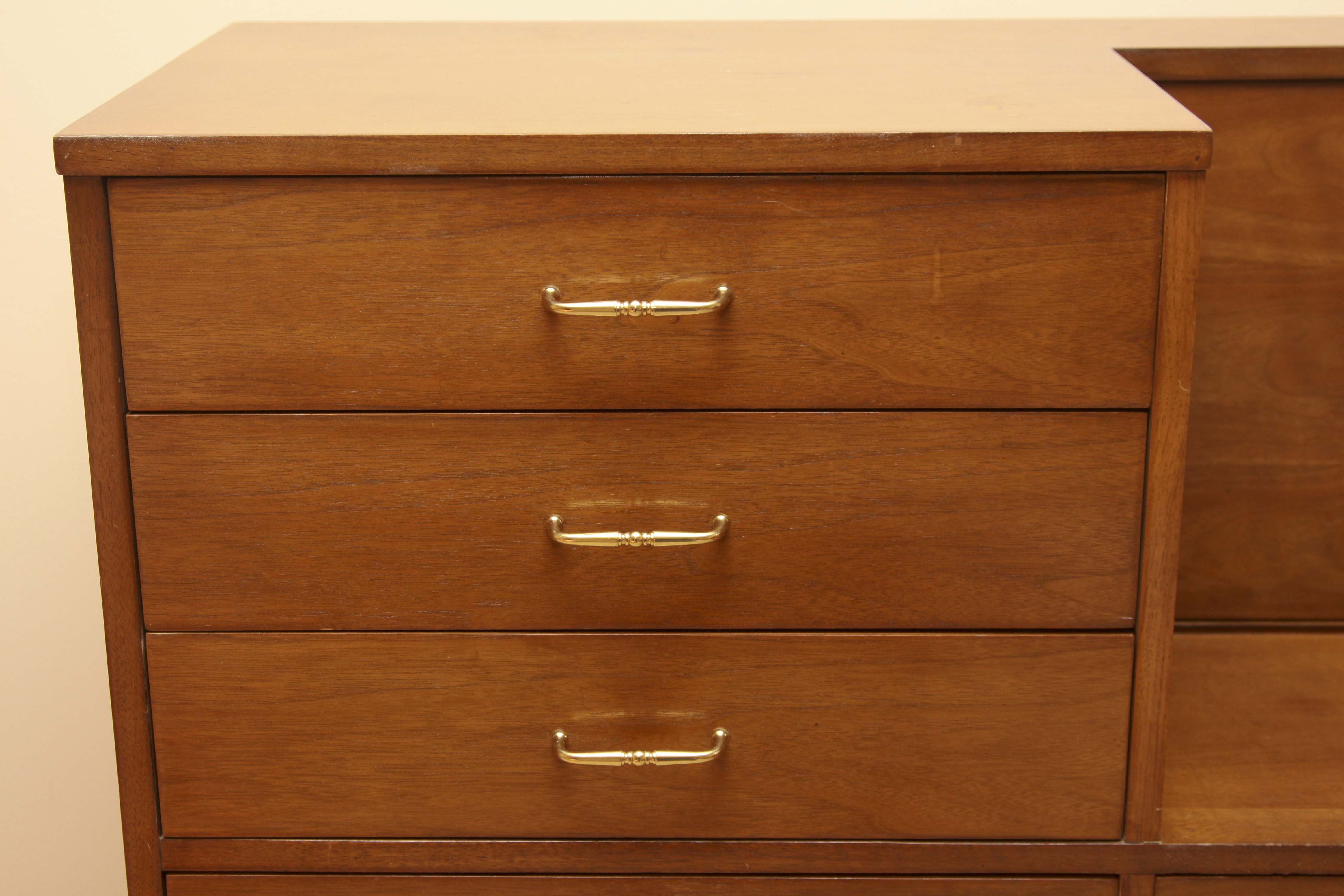 Drexel Mid Century Modern "Biscayne" Dresser with Hidden Vanity