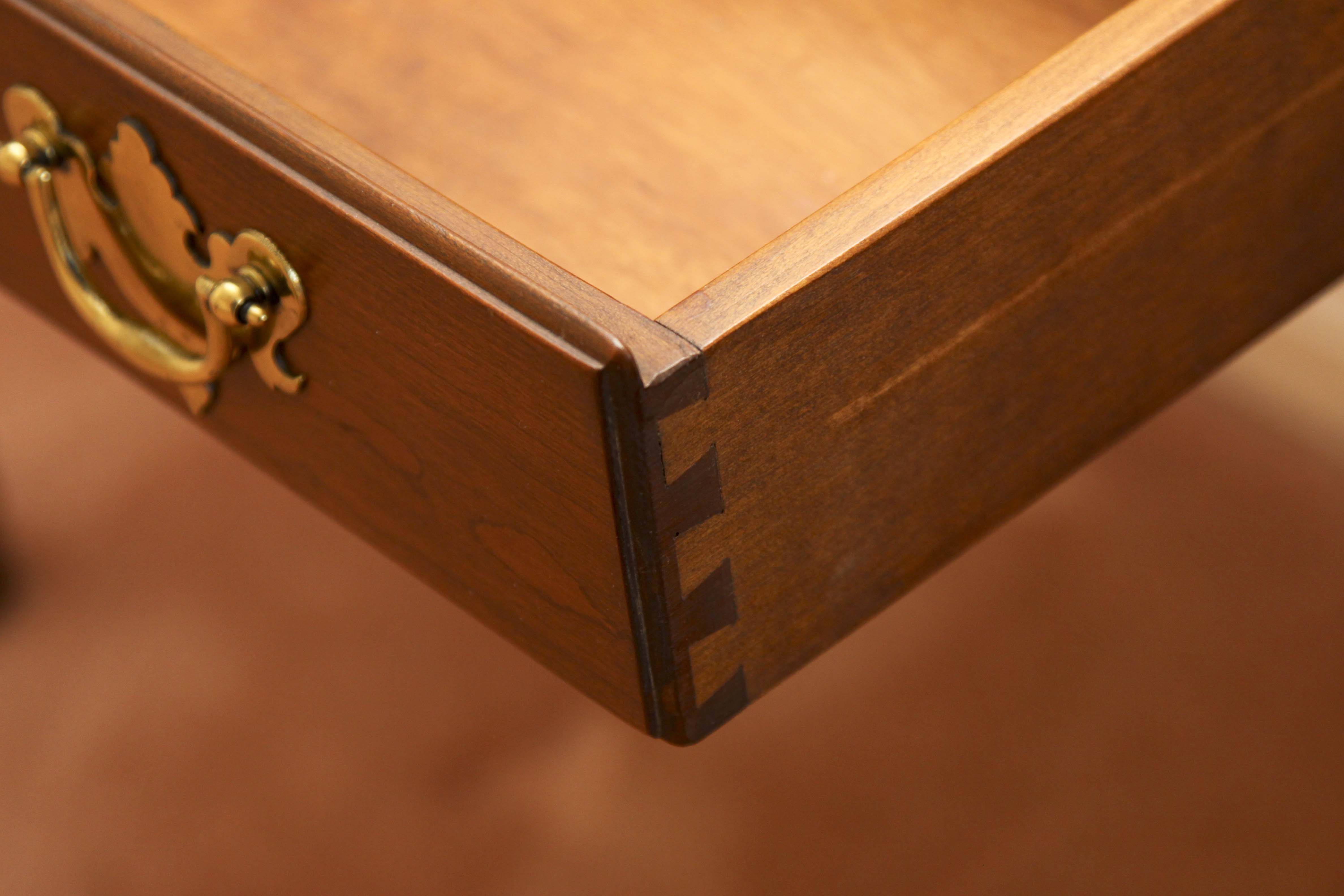 Stickley Fold-Over Top Game Table with Drawer