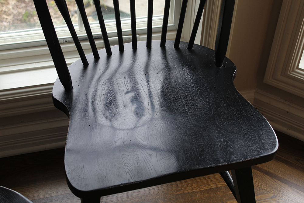 Broyhill Attic Heirlooms Windsor Style Black Chairs