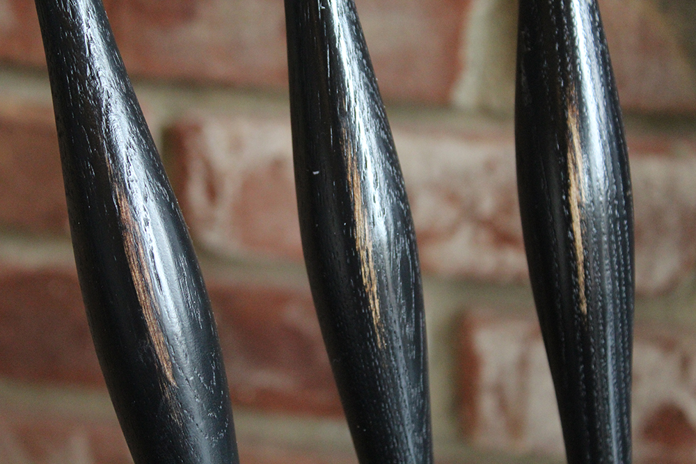 Broyhill Attic Heirlooms Windsor Style Black Chairs