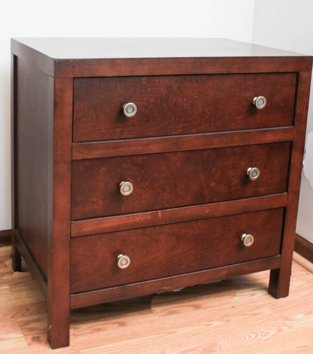 End Table With Three Drawers