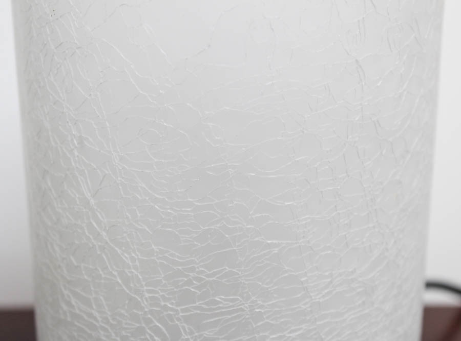 Crackled Glass Table Lamp