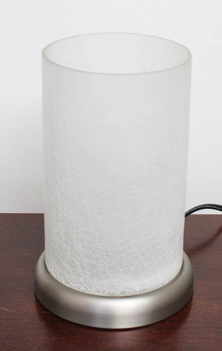 Crackled Glass Table Lamp