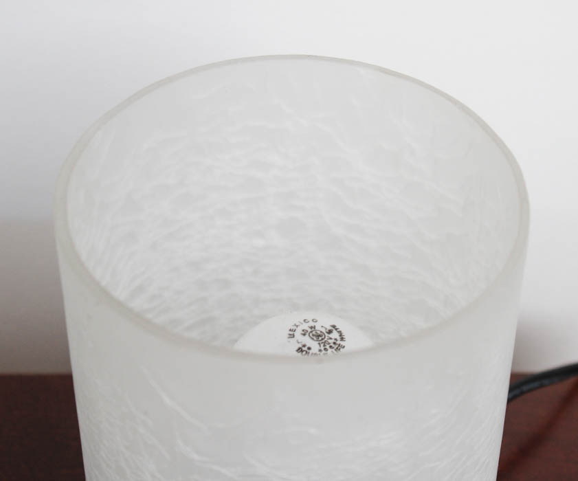 Crackled Glass Table Lamp