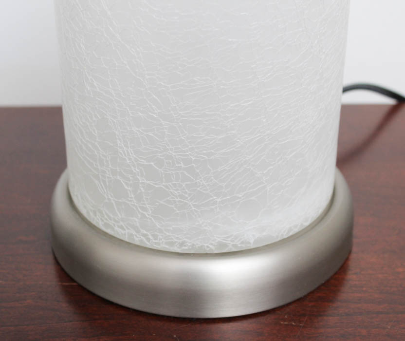 Crackled Glass Table Lamp